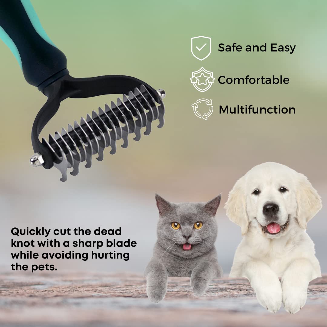 MYDAISY Brosse pour chien et chat pour poils moyens et longs