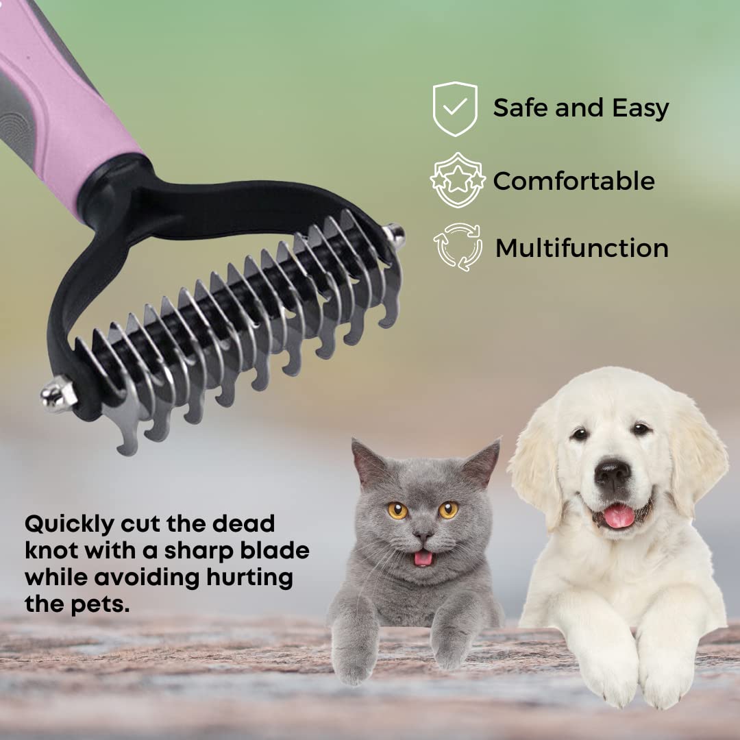 MYDAISY Brosse pour chien et chat pour poils moyens et longs