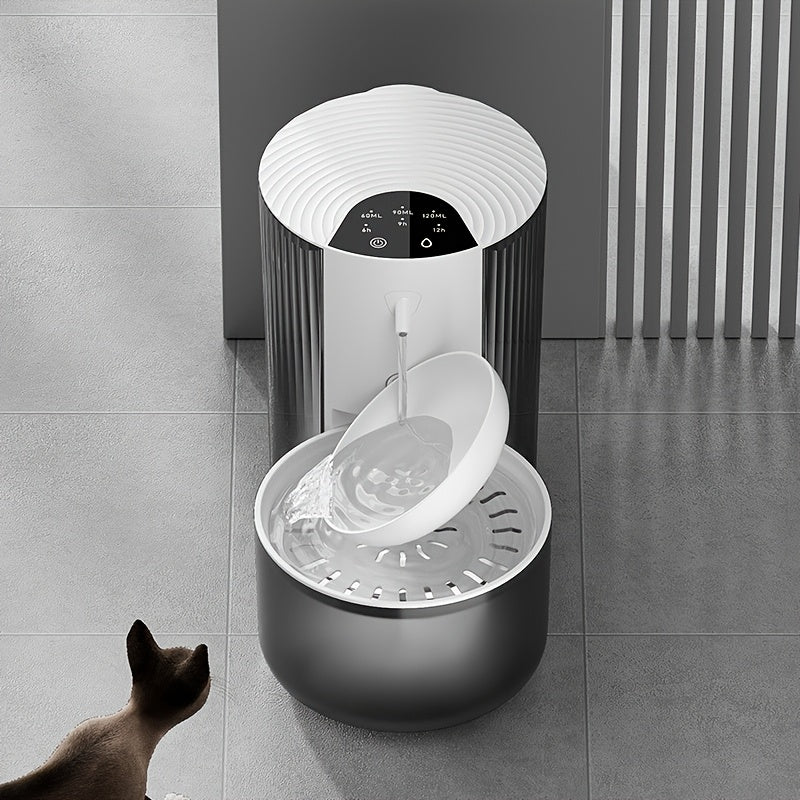 Akıllı Kedi Su Çeşmesi - 3L, USB ve Pil Destekli, Sessiz Otomatik Su Pınarı